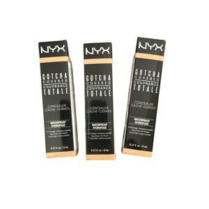 NYX Gotcha Covered Concealer - Medium Olive- Pack of 3 New in Box